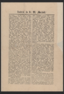 Dodatek do nr. 90. Niedzieli