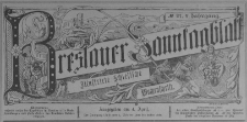 Breslauer Sonntagblatt : Illustrierte Schlesische Wochenschrift 1886, Jg. 5, No. 29