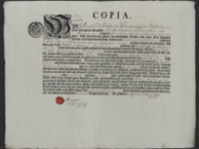 Kopia świadectwa ukończenia praktyki wydana przez Cech Garbarzy /czerwonosk&oacute;rnik&oacute;w/ w Prudniku na nazwisko Antoni Miller