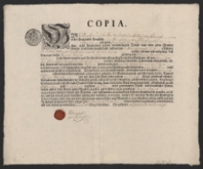 Kopia świadectwa ukończenia praktyki wydana przez Cech Garbarzy /czerwonosk&oacute;rnik&oacute;w/ w Prudniku na nazwisko Jakub Marx