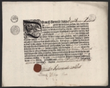 Dyplom mistrzowski J&oacute;zefa Mikołaja Deibitsch