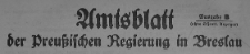 Amtsblatt der Preussischen Regierung in Breslau, 1938. St&uuml;ck 20