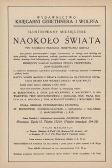 Naokoło Świata : ilustrowany miesięcznik. Nr 16
