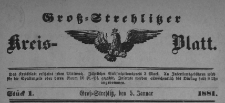 Gross-Strehlitzer Kreisblatt, 1881. St&uuml;ck 42
