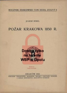 Pożar Krakowa 1850 r.