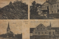 Gniewk&oacute;w : kamieniołom, zamek, kości&oacute;ł, sklep kolonialny