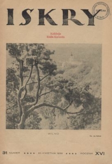 Iskry : tygodnik dla młodzieży. R.16, nr 31
