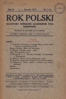 Rok Polski : czasopismo poświęcone zagadnieniom życia narodowego. R.2, nr 5-6