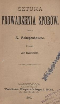 Sztuka prowadzenia spor&oacute;w