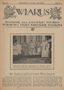 Wiarus : tygodnik dla żołnierzy polskich wydawany przez Księgarnię Wojskową. R.3, z. 5