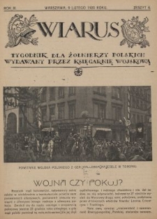 Wiarus : tygodnik dla żołnierzy polskich wydawany przez Księgarnię Wojskową. R.3, z. 6