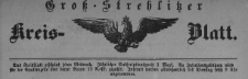 Gross-Strehlitzer Kreisblatt, 1883. St&uuml;ck 1