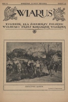 Wiarus : tygodnik dla żołnierzy polskich wydawany przez Księgarnię Wojskową. R.3, z. 19