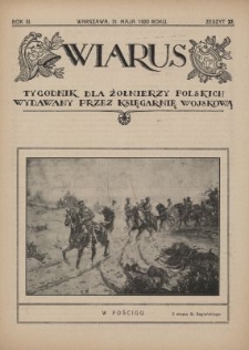 Wiarus : tygodnik dla żołnierzy polskich wydawany przez Księgarnię Wojskową. R.3, z. 22