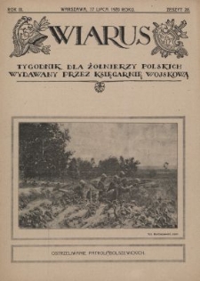 Wiarus : tygodnik dla żołnierzy polskich wydawany przez Księgarnię Wojskową. R.3, z. 28