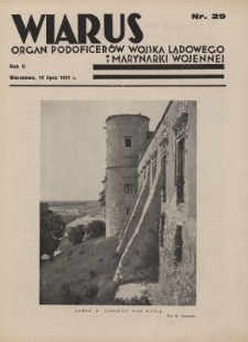 Wiarus : organ Podoficer&oacute;w Wojska Lądowego i Marynarki Wojennej. R.2, nr 29