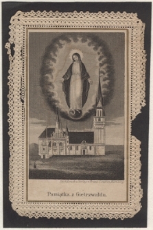 Pamiątka z Gietrzwałdu