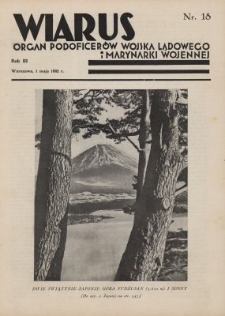 Wiarus : organ Podoficer&oacute;w Wojska Lądowego i Marynarki Wojennej. R.3, nr 18