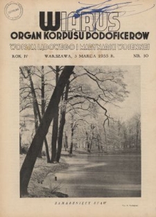 Wiarus : organ Podoficer&oacute;w Wojska Lądowego i Marynarki Wojennej. R.4, nr 10