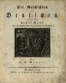 Die Geschichten der Deutschen Bd. 1: Von den &auml;ltesten Zeiten bis zu Ludwig ...