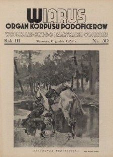 Wiarus : organ Podoficer&oacute;w Wojska Lądowego i Marynarki Wojennej. R.3, nr 50