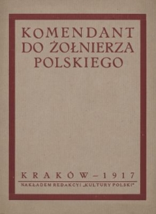 Komendant do żołnierza polskiego