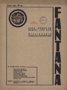 Fantana : miesięcznik literacko-artystyczny. R.2, nr 3(5)