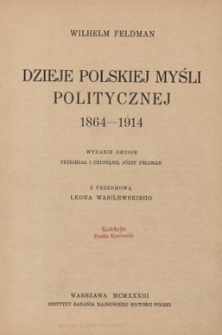 Dzieje polskiej myśli politycznej 1864-1914