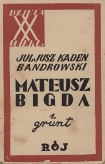Mateusz Bigda. 1, Grunt