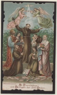 St. Franziskus mit Heiligen der dei Orden.