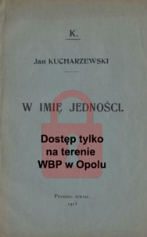 W imię jedności