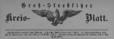 Gross-Strehlitzer Kreisblatt, 1889. Stück 1