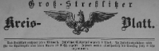Gross-Strehlitzer Kreisblatt, 1891. Stück 2