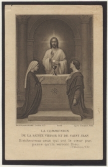La communion de la sainte Vierge et de saint Jean