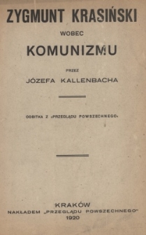 Zygmunt Krasiński wobec komunizmu