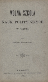 Wolna szkoła nauk politycznych w Paryżu