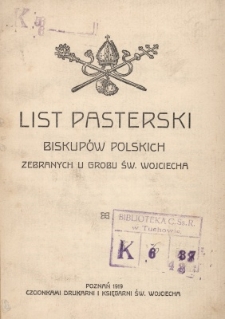 List pasterski biskupów polskich zebranych u grobu św. Wojciecha