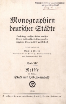 Bd 14, Neisse mit Anhang Stadt und Bad Ziegenhals