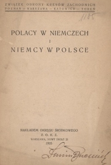 Polacy w Niemczech i Niemcy w Polsce
