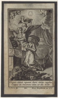 Vespere delicti reputat dum debita supplex, Culpas en miserans delet, ut ille dolet