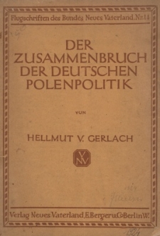 Der Zusammenbruch der deutschen Polenpolitik