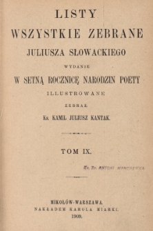 Listy wszystkie zebrane. T.9