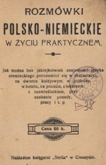 Rozm&oacute;wki polsko-niemieckie w życiu praktycznem
