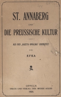 St. Annaberg und die preussische Kultur
