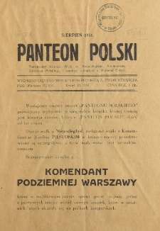 Panteon Polski. R.VIII, z.81