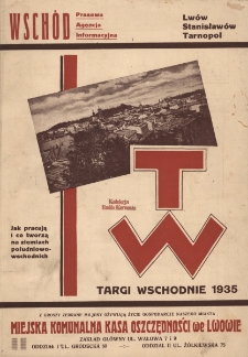 Targi Wschodnie 1935 : Lw&oacute;w, Stanisław&oacute;w, Tarnopol