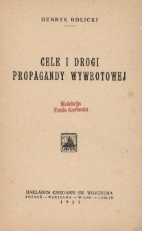 Cele i drogi propagandy wywrotowej