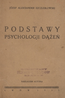 Podstawy psychologji dążeń