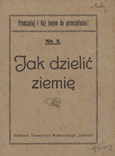 Jak dzielić ziemię