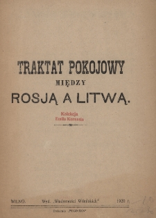 Traktat pokojowy między Rosją a Litwą